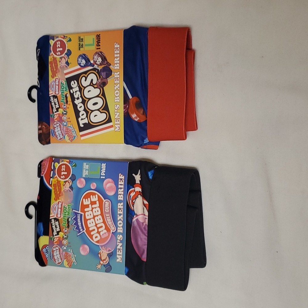 2 Pair Tootsie Roll Boxer Briefs Size L